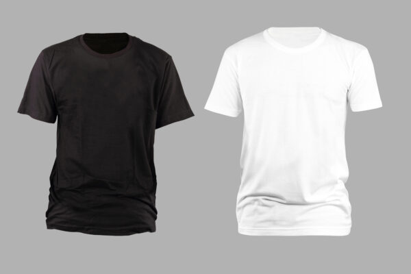 One Color Front/Back Cotton Tee - Image 2